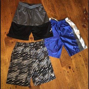3 pair of Boys 10-12 athletic shorts gently used